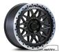 Preview: 8x18 ET50 mattschwarz / Felgenhorn silber BusWerk ROX Offroad / Allterrain Satz (4 Stck.) Alu-Felgen mit ABE für VW T5, T6 und T6.1