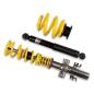 Preview: VW T5 / T6 / T6.1 KW Gewindefahrwerk Variante 1 INOX (mit Federbeinklemmung / Standard-Befestigung)