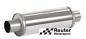 Preview: Edelstahl Motorsport-Schalldämpfer universal mit Anschluss-Durchmesser 70mm / Länge 350mm