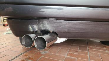 BMW E30 318is M42 Edelstahl-Endschalldämpfer 2x70mm  Reuter Motorsport CLASSIC-​Artikel