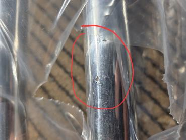 Preview: BMW E36 320i-325i incl. M3 Domstrebe vorne Alu poliert *** B-WARE ***