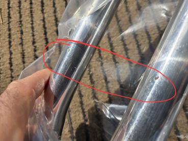 Preview: BMW E36 320i-325i incl. M3 Domstrebe vorne Alu poliert *** B-WARE ***