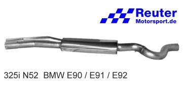 Preview: BMW E90 / E91 / E92 / E93  323i (140 kW) / 325i (155 kW)(160 kW) / 330i (200 kW) Komplettanlage mit 2 x 76 mm (NUR für N52 Motoren !)