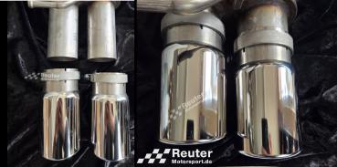 Preview: BMW E90 / E91 / E92 / E93  325i (155 kW)(160 kW) / 330i (200 kW) Sportauspuff mit 2 x 80 mm (NUR für N52 Motoren !)