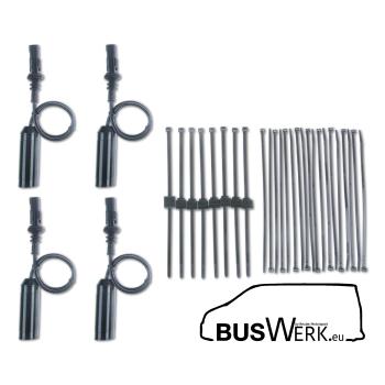 VW T5 / T6 / T6.1 KW Gewindefahrwerk Variante 3 Leveling INOX (mit Federbeinklemmung) inkl. Stilllegung f. elektr. Dämpfer