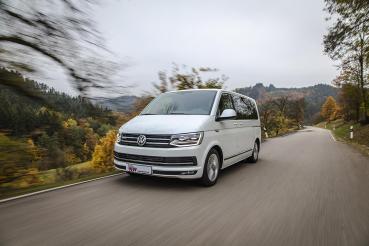 VW T5 / T6 / T6.1 KW Gewindefahrwerk Variante 3 Leveling INOX (mit Federbeinklemmung) inkl. Stilllegung f. elektr. Dämpfer