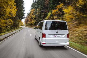 VW T5 / T6 / T6.1 KW Gewindefahrwerk Variante 3 Leveling INOX (mit Federbeinklemmung) inkl. Stilllegung f. elektr. Dämpfer