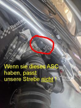 Preview: BMW E36 320i-325i incl. M3 Domstrebe vorne Alu poliert