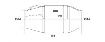 100 Zellen Metall-Kat *HJS super leicht*  mit FIA und DMSB Zulassung  61,5mm Anschluss