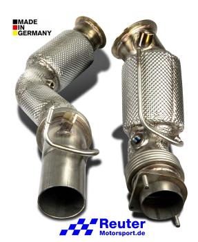 HJS Downpipe mit ECE-Zulassung für BMW M2 F87 CS / Competition *mit OPF*  und M4 F80, F82, F83 *mit OPF*