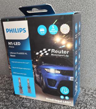 H1 LED PHILIPS Ultinon Pro6000 Boost Set (2 Stck) mit TÜV für BMW E30 und E21