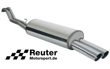 BMW E30 320i, 325i, 325ix Gr.N Sportauspuff Edelstahl ab Kat 2x 76mm (ohne TÜV !)