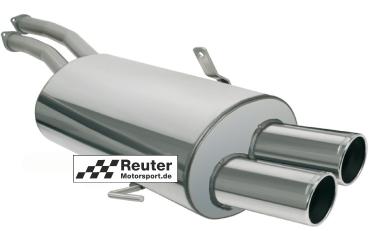 BMW E36 325i, 328i Sportauspuff Edelstahl ab Kat 2x 76mm *mit ABE !*