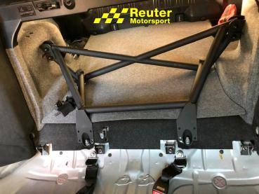 Preview: BMW E46 Coupe, Limousine incl. M3, Compact  Motorsport Verstärkung für Heck / Kofferraum / Torsions-Versteifung Version XW5 4-Punkt für Modelle mit Verkleidung