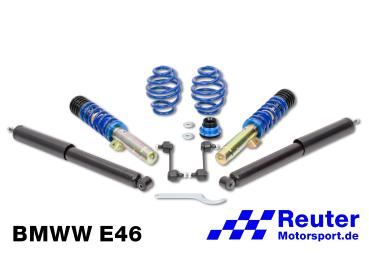 BMW E46 316i-330i incl Diesel Gewindefahrwerk ap (Marke der KW automotive GmbH) bis 910 KG VA-Last