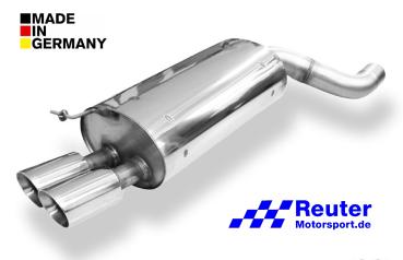 BMW E65 735i / 745i Sport-Endschalldämpfer Edelstahl mit 2x 90mm Endrohren