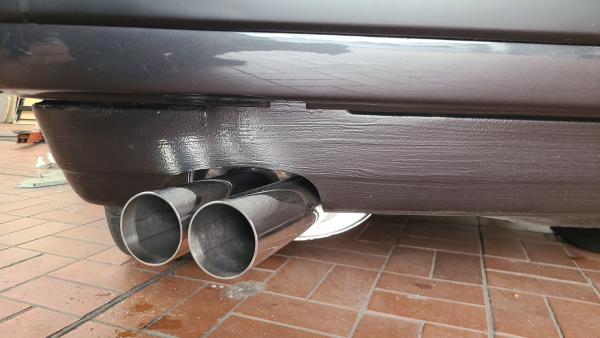 BMW E30 318is M42 Edelstahl-Endschalldämpfer 2x70mm  Reuter Motorsport CLASSIC-​Artikel