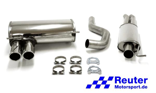 BMW E90 / E91 / E92 / E93  325i (155 kW)(160 kW) / 330i (200 kW) Sportauspuff mit 2 x 80 mm (NUR für N52 Motoren !)