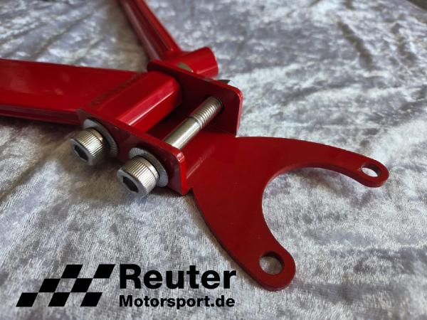 BMW E46 Coupe, Limousine, incl. M3 Motorsport Verstärkung für Heck / Kofferraum / Torsions-Versteifung Version "uBrace" (ohne Bohren !)