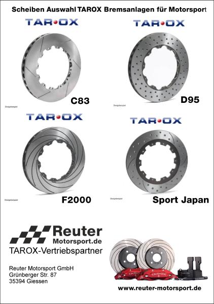 BMW E36 M3 TAROX 8-Kolben Bremsanlage Motorsport 340x30 für VA (ab 18" Felge) ohne TÜV