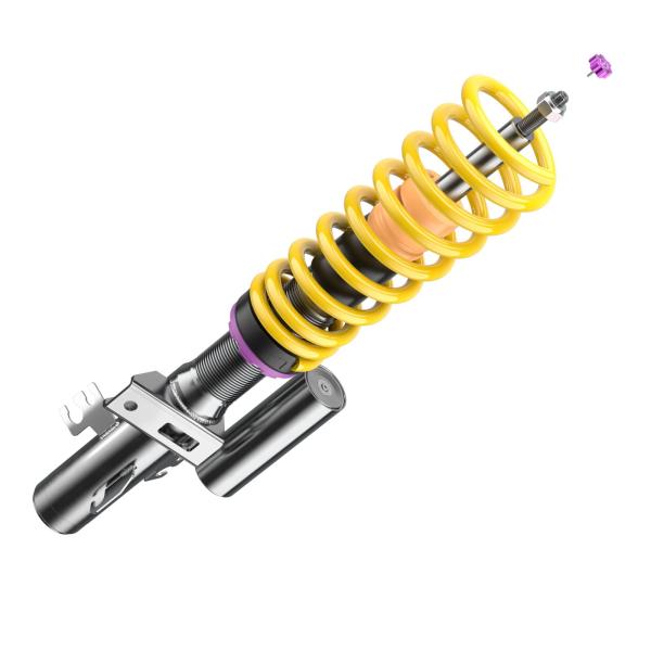 VW T5 / T6 / T6.1 KW Gewindefahrwerk Variante 3 Leveling INOX (mit Federbeinklemmung) inkl. Stilllegung f. elektr. Dämpfer