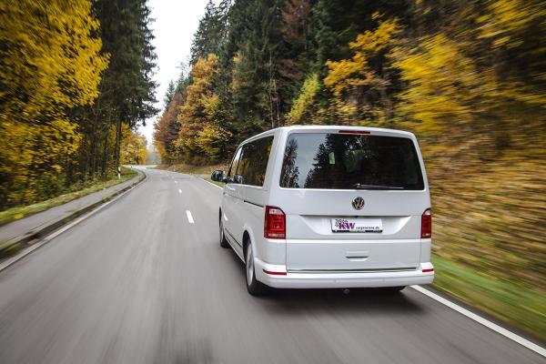 VW T5 / T6 / T6.1 KW Gewindefahrwerk Variante 3 Leveling INOX (mit Federbeinklemmung) inkl. Stilllegung f. elektr. Dämpfer