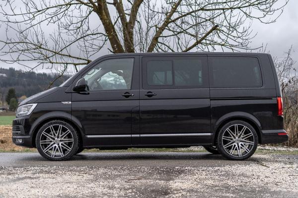 VW T5 und T6 Gewinde-Federn für Tieferlegung, bis VA 1620 kg , VA ca 55mm-65mm / HA einstellbar ca 35 -55mm
