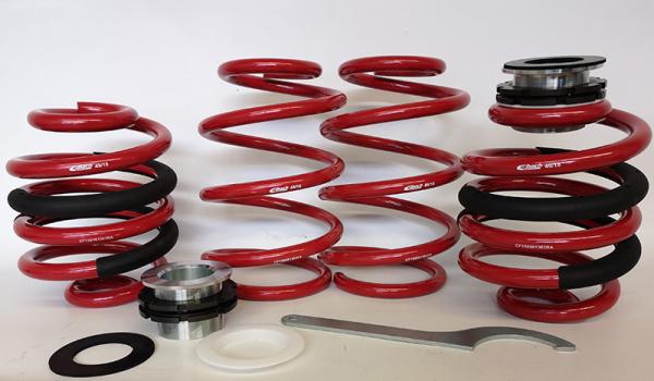 VW T5 und T6 Gewinde-Federn für Tieferlegung, bis VA 1620 kg , VA ca 55mm-65mm / HA einstellbar ca 35 -55mm