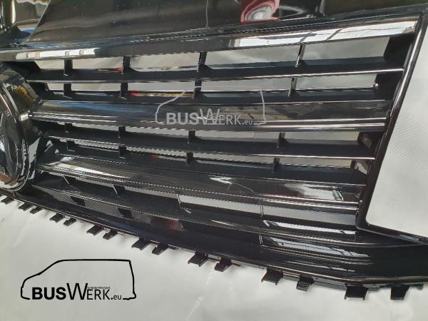 VW T6 Kühlergrill / Frontgrill schwarz glänzend