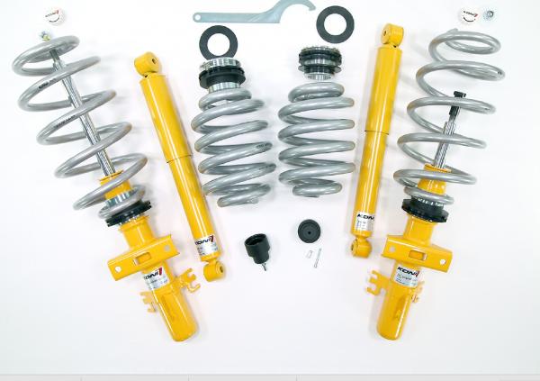 VW T5, T6, T6.1  TWIN-MONOTUBE-PROJEKT-LIFT Höherlegungs-Gewindefahrwerk mit Härteverstellung