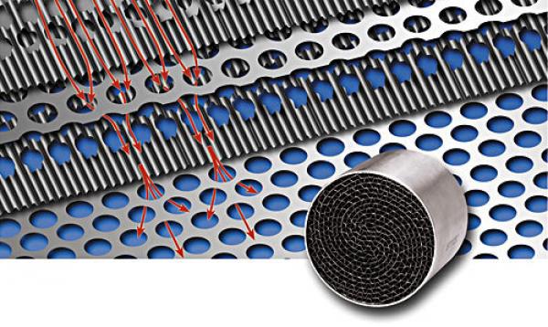 100 Zellen Metall-Kat *HJS super leicht*  mit FIA und DMSB Zulassung  61,5mm Anschluss