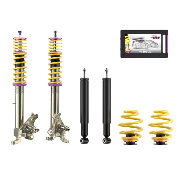 KW Gewindefahrwerk Variante 1 für BMW E30 316i, 318i, 318is, 320i, 325i mit 51mm Federbein (im Austausch) mit ABS