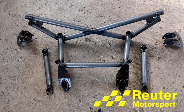 BMW E36 Coupe + Limousine incl. M3 Motorsport Verstärkung für Heck / Kofferraum / Torsions-Versteifung Version S 4-Punkt für Verwendung mit Rückbank