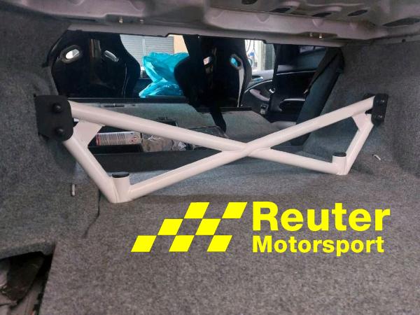 BMW E46 Coupe, Limousine, Touring, Compact, incl. M3 Motorsport Verstärkung für Heck / Kofferraum / Torsions-Versteifung Version 3 für Modelle mit Innenverkleidung