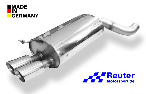 BMW E65 735i / 745i Sport-Endschalldämpfer Edelstahl mit 2x 90mm Endrohren