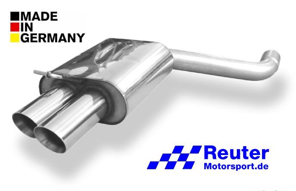 BMW E90, E91, E92 325d / 330d  Endschalldämpfer Edelstahl mit Endrohre 2x80mm