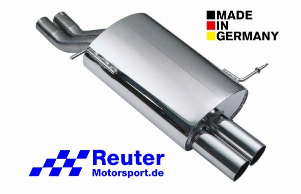BMW Z3 2,2l (125 kW) /  Z3 3,0l (170 kW) Endschalldaempfer  2 x 76 mm+ (Reuter Motorsport CLASSIC-Auspuff)