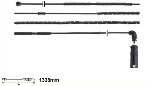 ATE Warnkontakt für BMW E46 Bremsbeläge Hinterachse