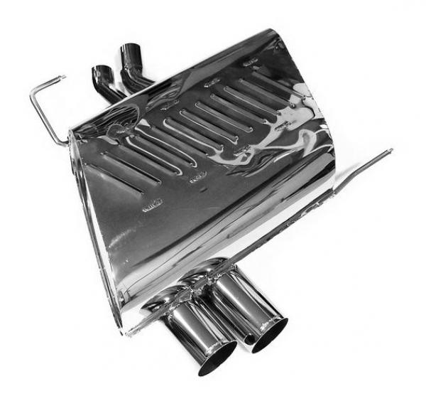 BMW Z4 2,5i (130 kW)[N52]  / Z4 2,5si (160 kW)[N52] / Z4 3,0si (195 kW)[N52] mit Aerodynamic-Heckschuerze Endschalldaempfer  2 x 76 mm