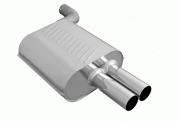 BMW E60 530i/xi (190 KW)(200 kW)[N52][N52N][N53] Endschalldaempfer  2 x 83 mm+  (Anschluss 75mm)