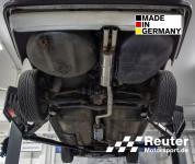 BMW E28 518i ohne Kat 77 kW Sport-Endschalldämpfer mit Endrohre 2x63mm und Vorschalldämpfer Edelstahl