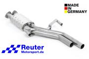 BMW E28 535i / M535i - 136 kW/160 kW [M30] (ohne TÜV) Sport-Mittelschalldämpfer Edelstahl (Reuter Motorsport CLASSIC-Auspuff)