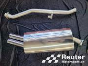 BMW E30 316i M40 / 318i M40  Komplettanlage 2x 70mm  incl. Anschlussrohr (2-Loch Flansch) Reuter Motorsport CLASSIC-​Artikel