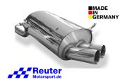 BMW E36 318ti 103 kW / 316i 77 kW Compact Endschalldämpfer Edelstahl Endrohr 2x70mm