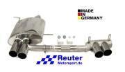 BMW Z3 2,0l (110 kW)  10/98 - /  Z3 2,8l (141 kW /142 kW)  10/98 - Endschalldaempfer  4 x  76 mm+ (Reuter Motorsport CLASSIC-Auspuff)