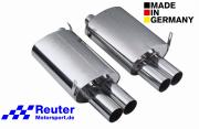 BMW Z3M 3,2l (236 kW)(239 kW) Anschlussrohr+Endschalldaempfer  4 x 76 mm (Reuter Motorsport CLASSIC-Artikel)